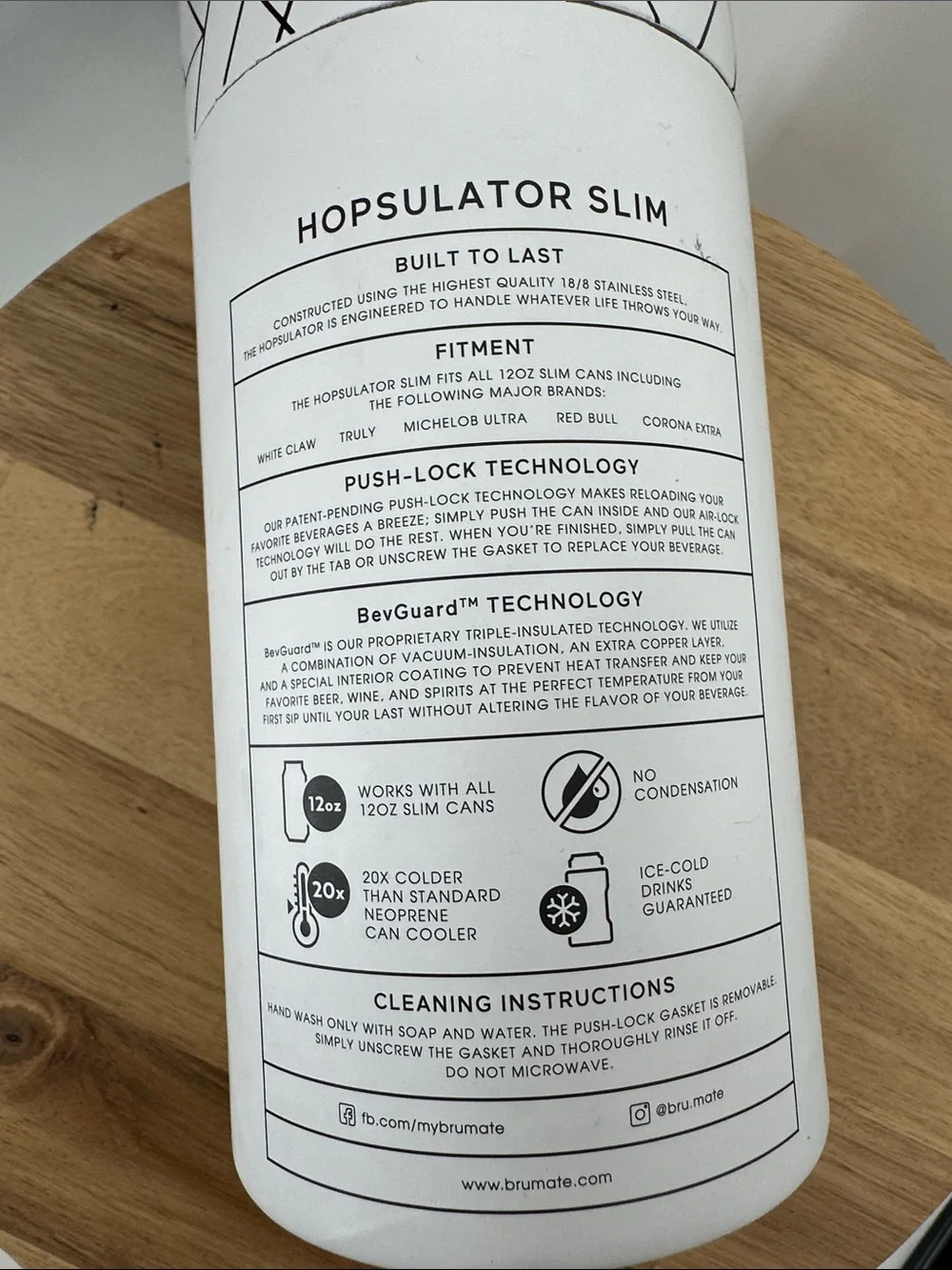 Brumate Hopsulator Slim Can Cooler - Dark Aura